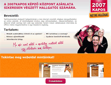 Tablet Screenshot of netrevelunk.2007kapos.hu
