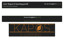 Tablet Screenshot of moodle.2007kapos.hu